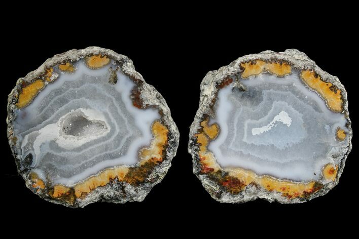Las Choyas Coconut Geode with Quartz & Banded Agate - Mexico #165569